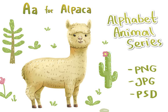 A for Alpaca Animal Alphabet Series: A Designer's Playful Toolkit