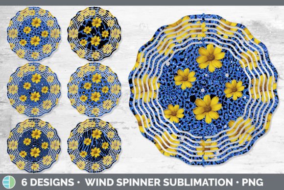 Blue Animal Print Wind Spinner | Sublima: A Bundle for Bold Creators