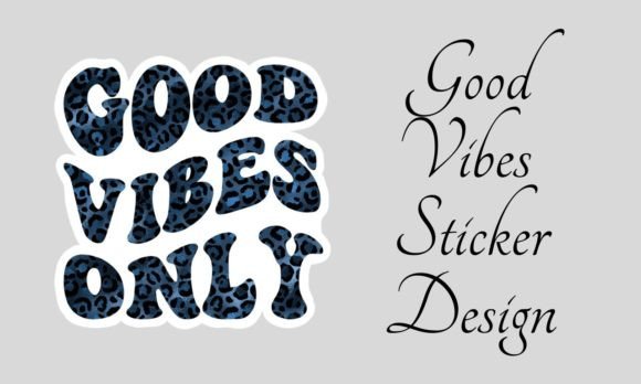 Blue Leopard Animal Print GVO Sticker: A Bold Design Asset