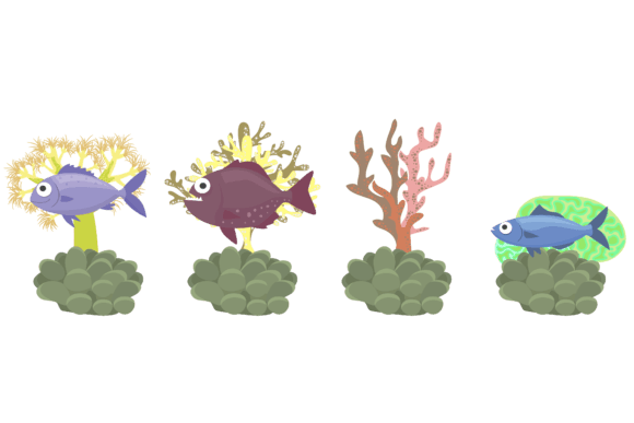 Colorful Fish Vectors: A Splash of Life for Your Projects