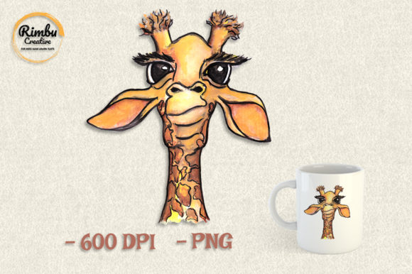 Giraffe Watercolor Clipart: Charming Animal Art for Creative Projects
