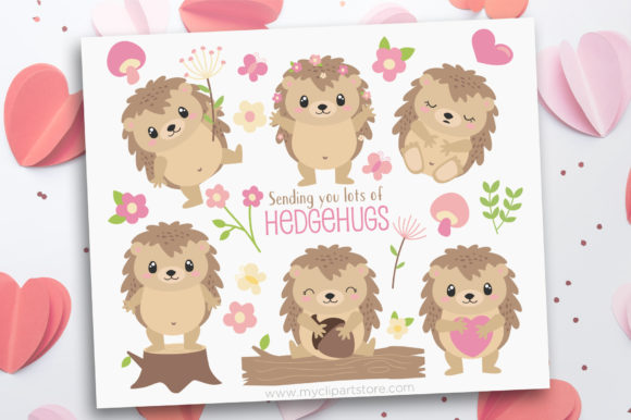 Hedgehogs Animal Clipart: A Designer's Delightful Asset