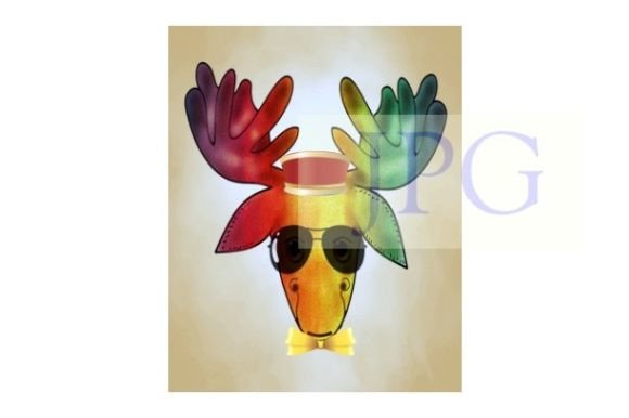 Rainbow Moose Deer Artwork: Unleash Creative Magic