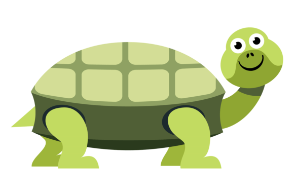 The Playful Power of a Smiling Turtle Cartoon Animal Icon