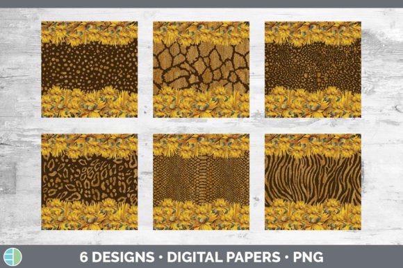 Wild and Blooming: Using Animal Print Sunflower Backgrounds