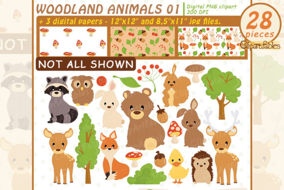 Woodland Animals Clipart: Designing with Whimsy